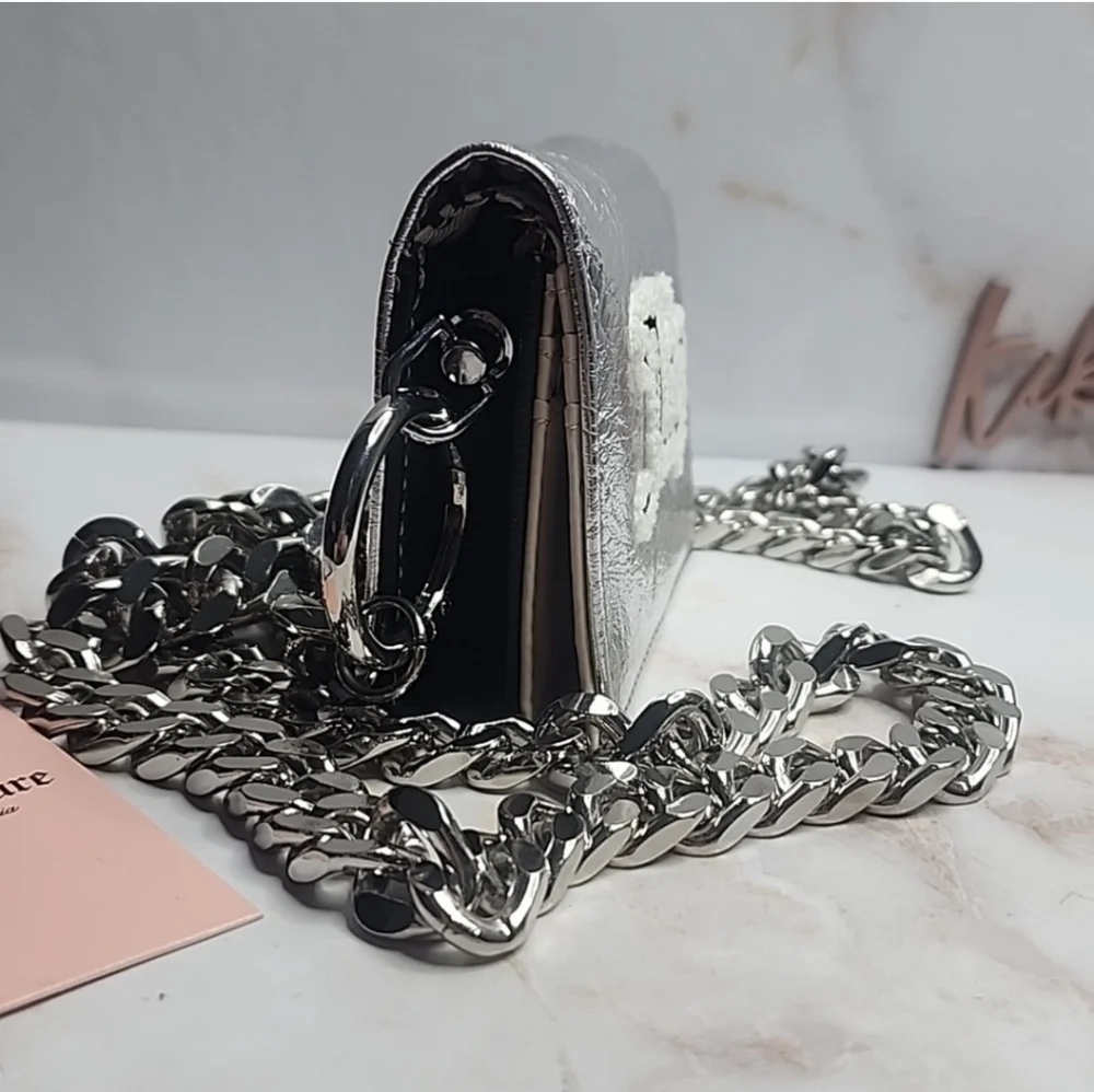 Juicy Couture Silver Chain Crossbody Bag